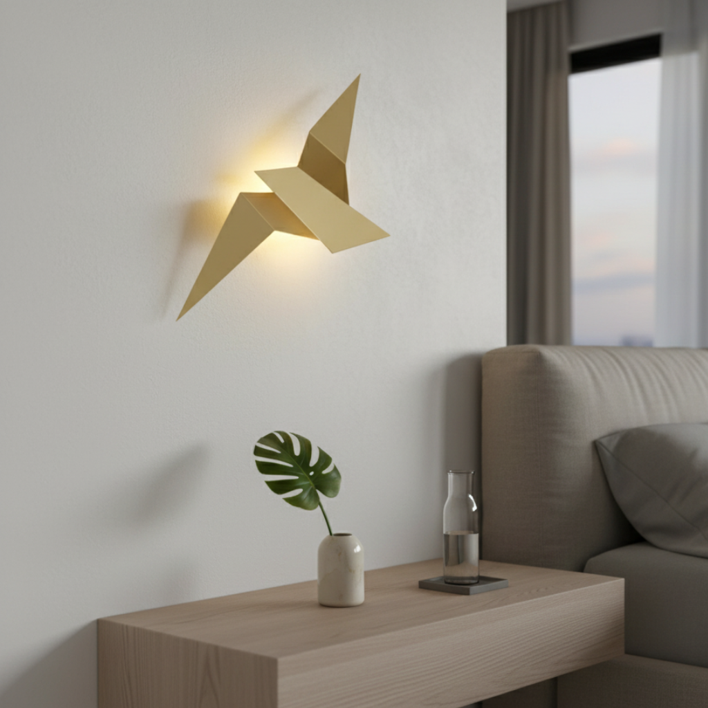 Akaru Origami Luz de Pared - Apliques LED Escultóricos con Diseño Japonés