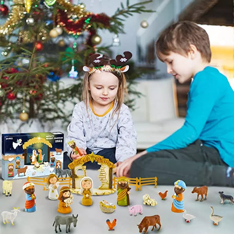 Calendario de Adviento de Navidad con Natividad - Para una experiencia navideña mágica