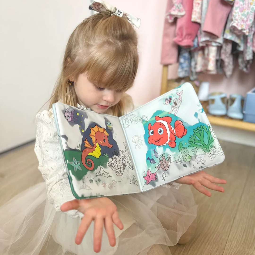 Libro de colorear mágico con agua