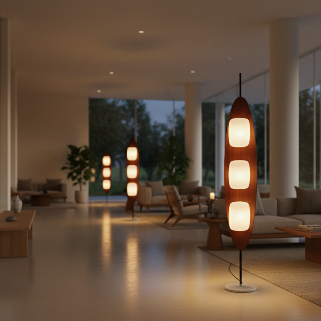 Totemé | Lámpara de Pie Moderna y Elegante con Iluminación LED Ajustable