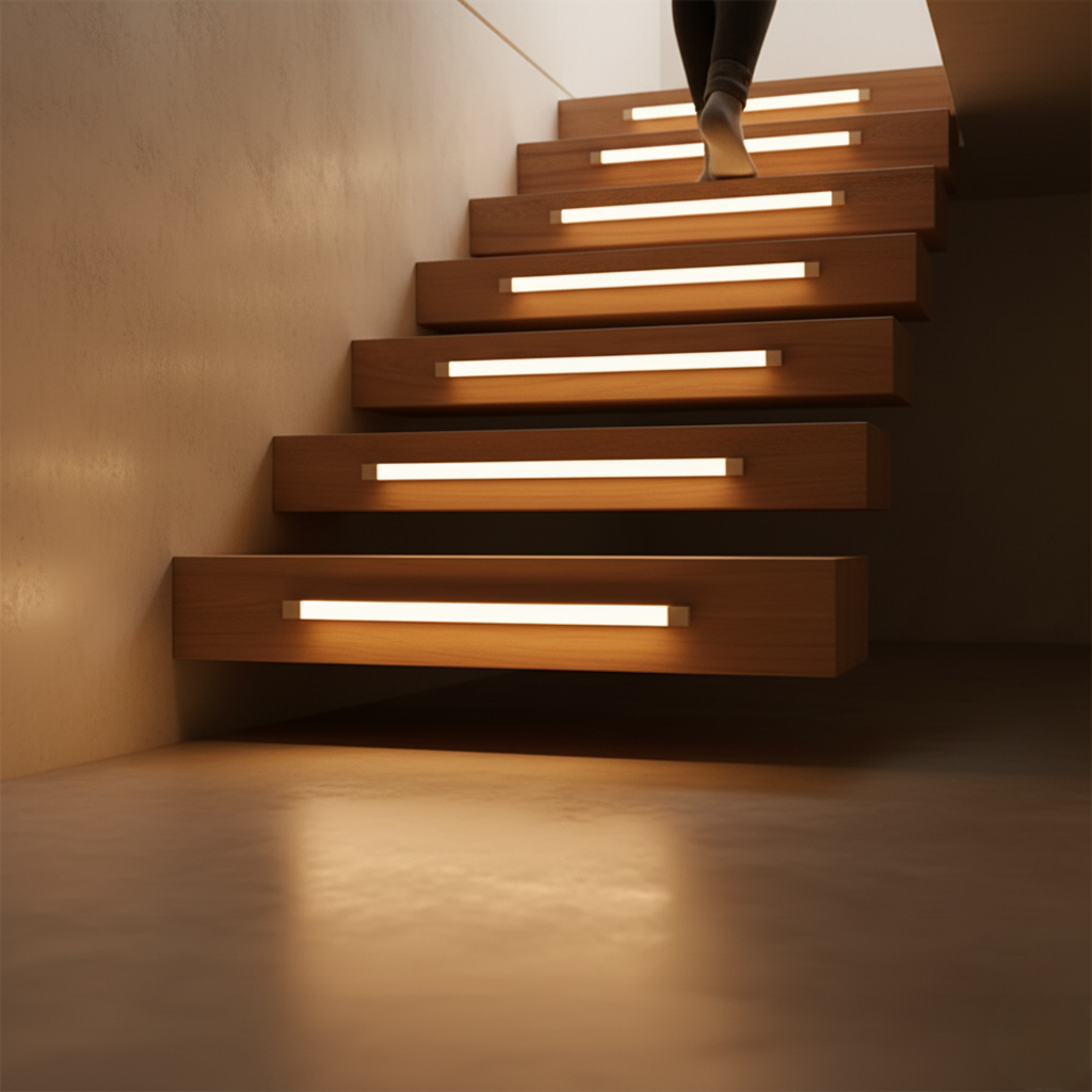 Luz Inteligente Activada por Movimiento para Iluminación LED de Pared y Bajo Gabinete
