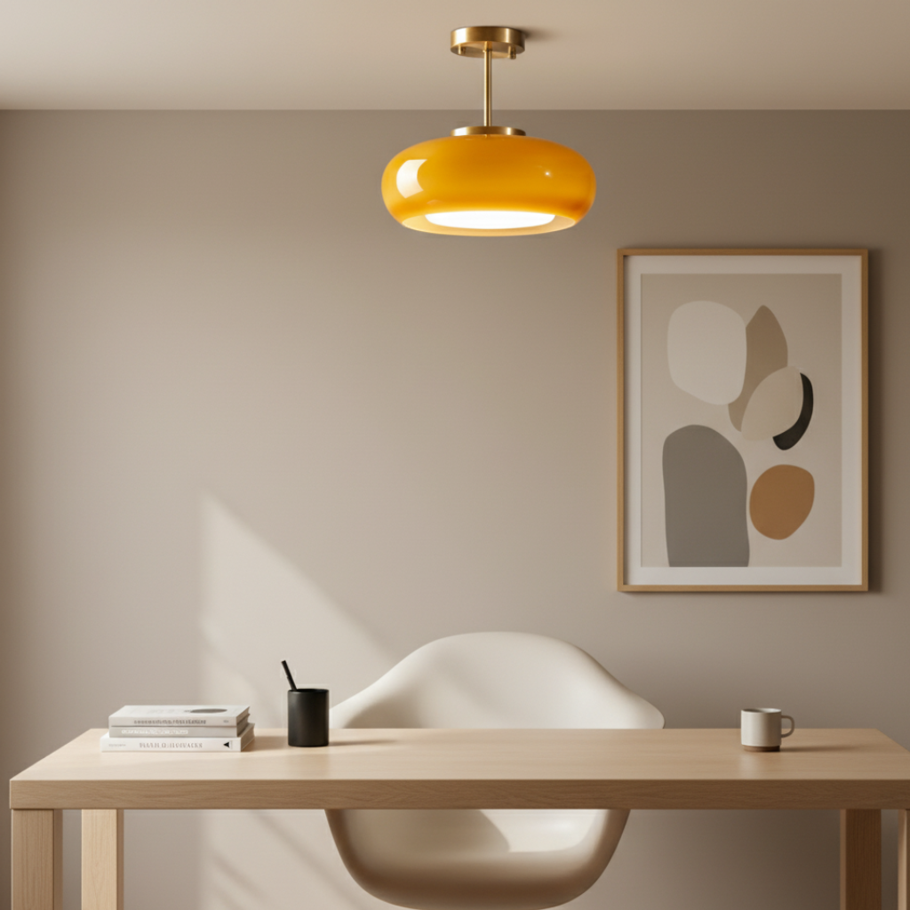 Lámpara Colgante Escandinava Minimalista - Elegante Iluminación de Latón y Vidrio