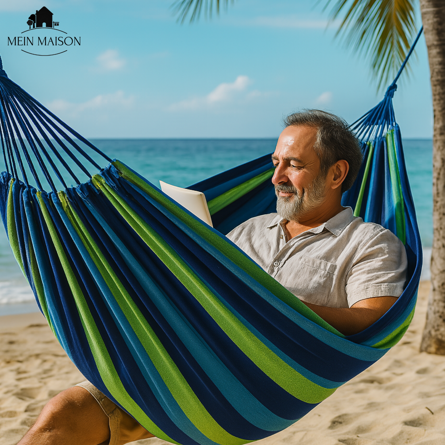 Hamaca RelaxoLounge | Lona resistente | Diseño antideslizante | Capacidad de carga 200 kg