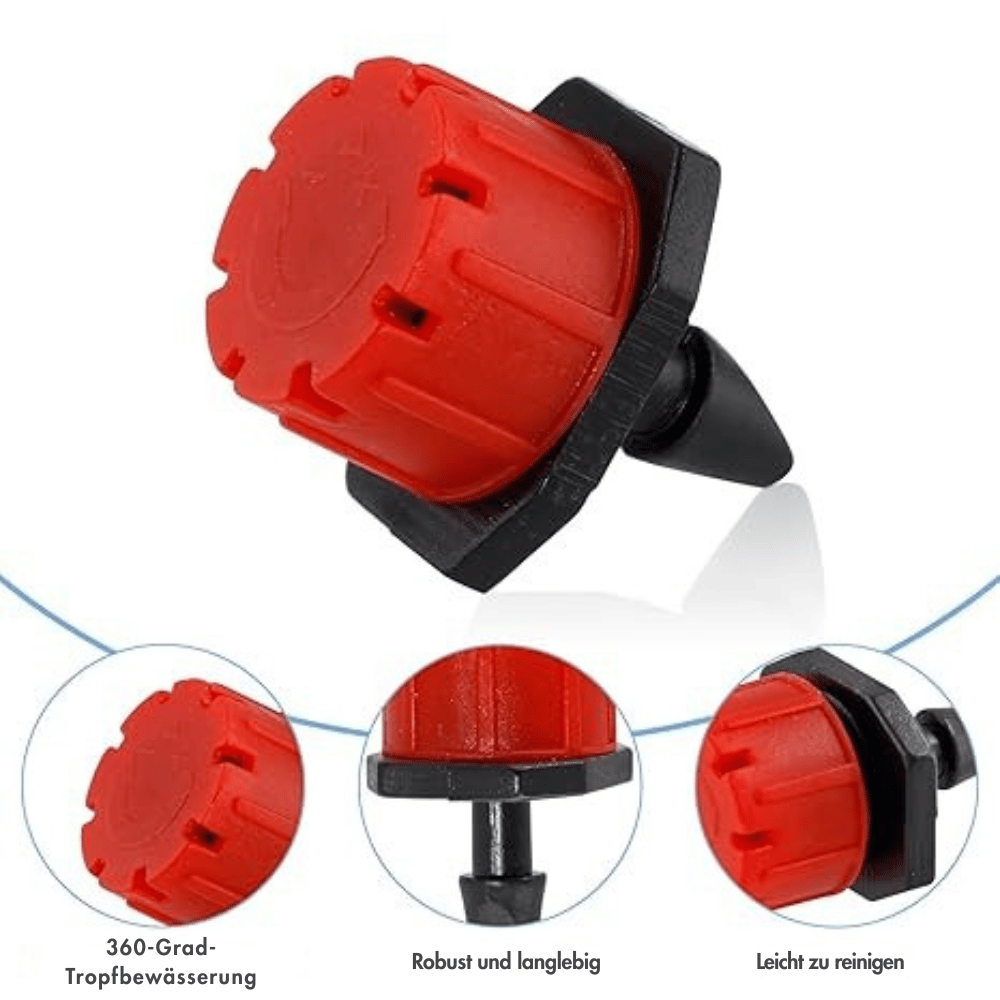 AquaFlow — Riego por goteo ajustable (PACK DE 4) | 50% DESCUENTO