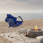 Silla de Camping Plegable Moderna Minimalista con Descansabrazos para Uso Exterior