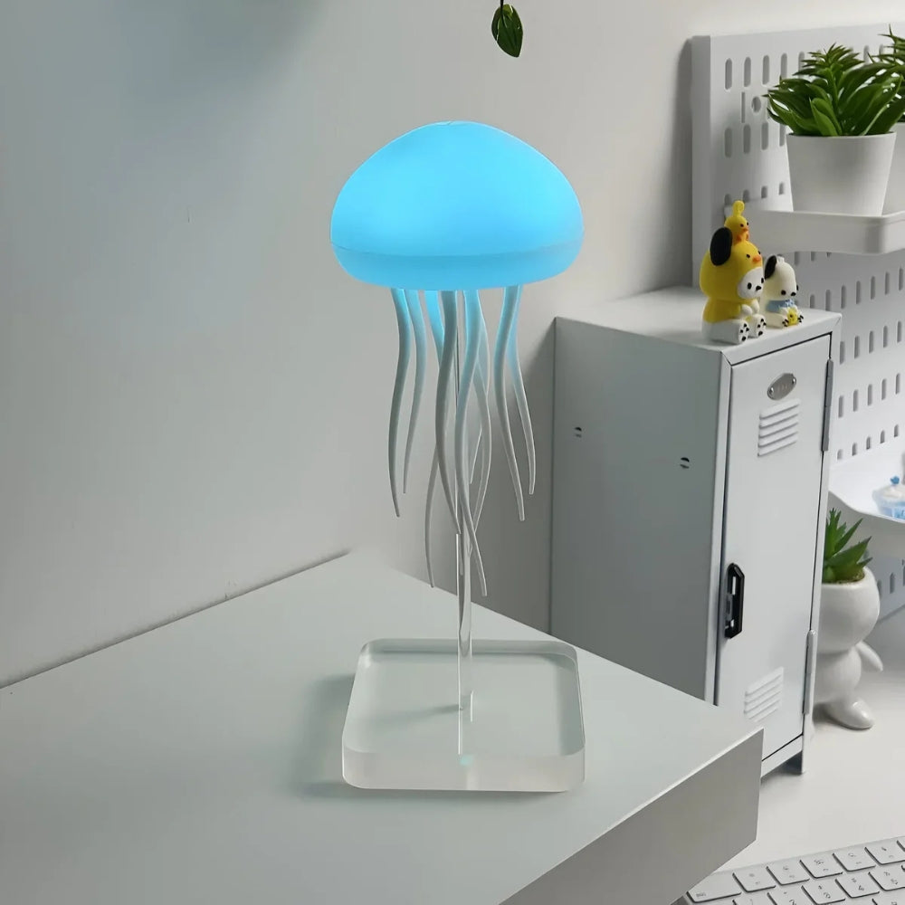 JellyGlow – Lámpara de medusa que cambia de color con movimiento flotante y proyección de luz ambiental relajante