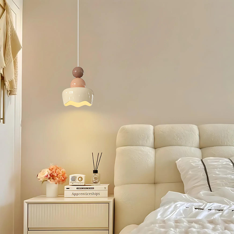 Luneya | Lámpara colgante de estilo retro con diseño ondulado
