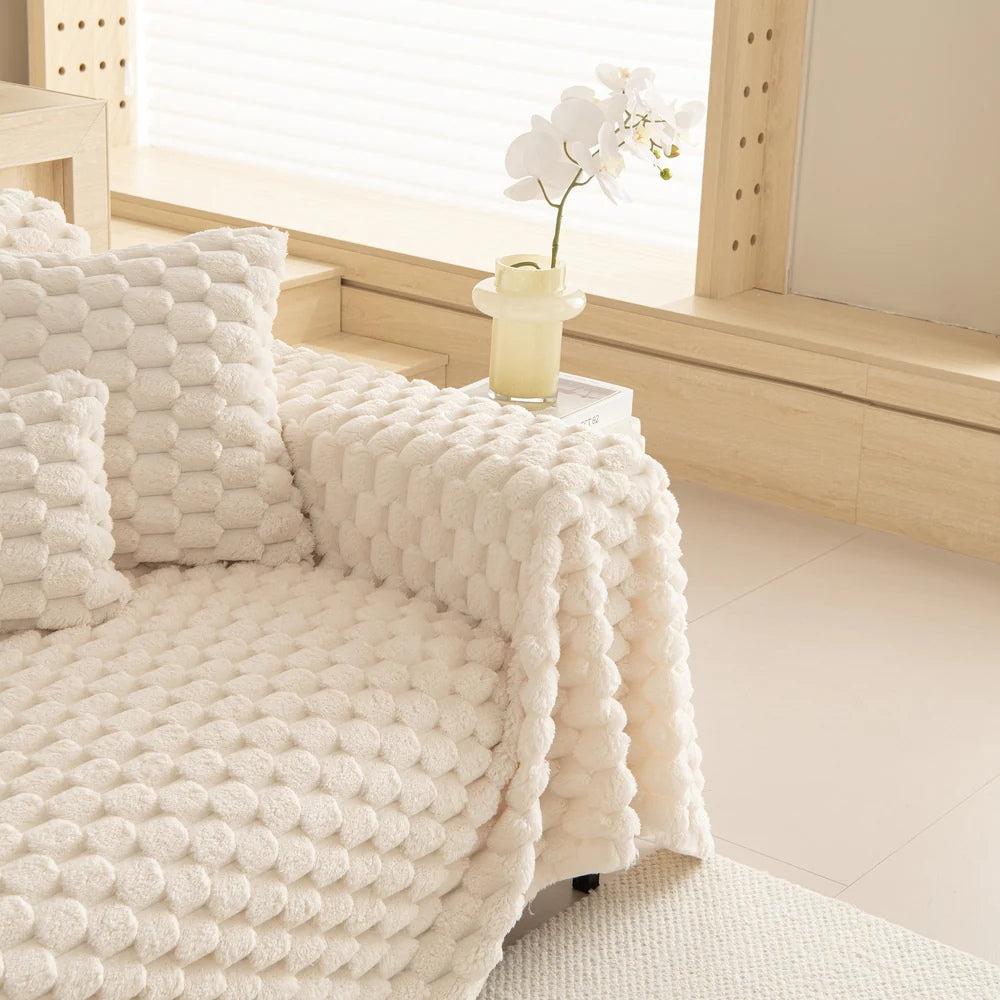 Funda de Sofá de Conejo Tufted