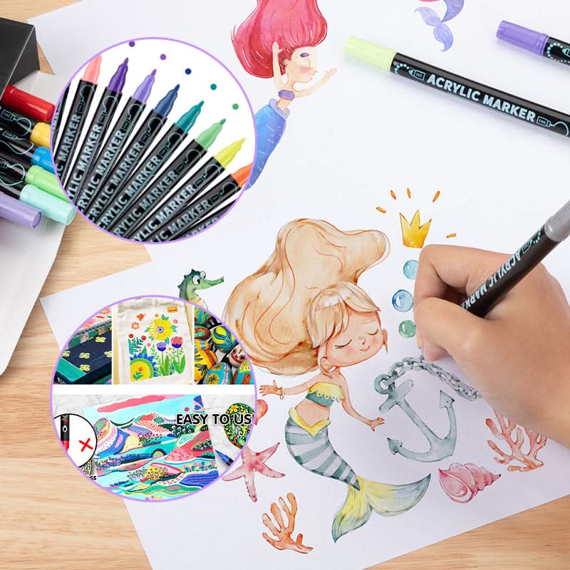 Marcadores de pintura acrílica para creaciones vibrantes