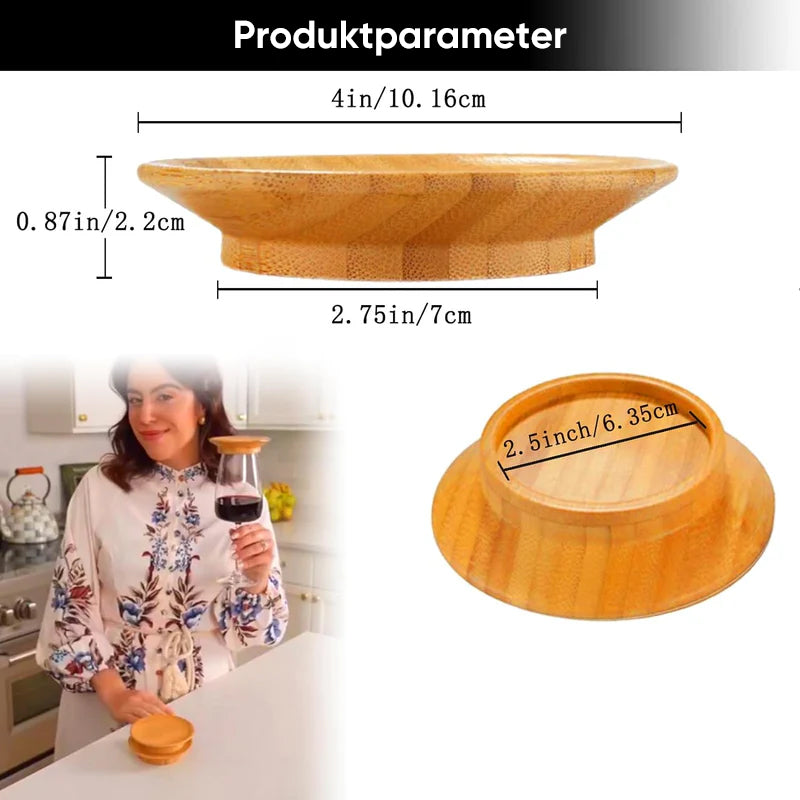 PerfekterGenuss - Tapa de Charcutería para Copa de Vino | 1+3 GRATIS