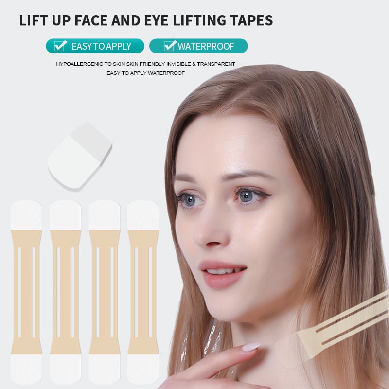 Kalsten | Cinta Elevadora para el Cuello | Efecto de Firmeza y Esculpido Instantáneo | Adhesivo Invisible y Seguro para la Piel