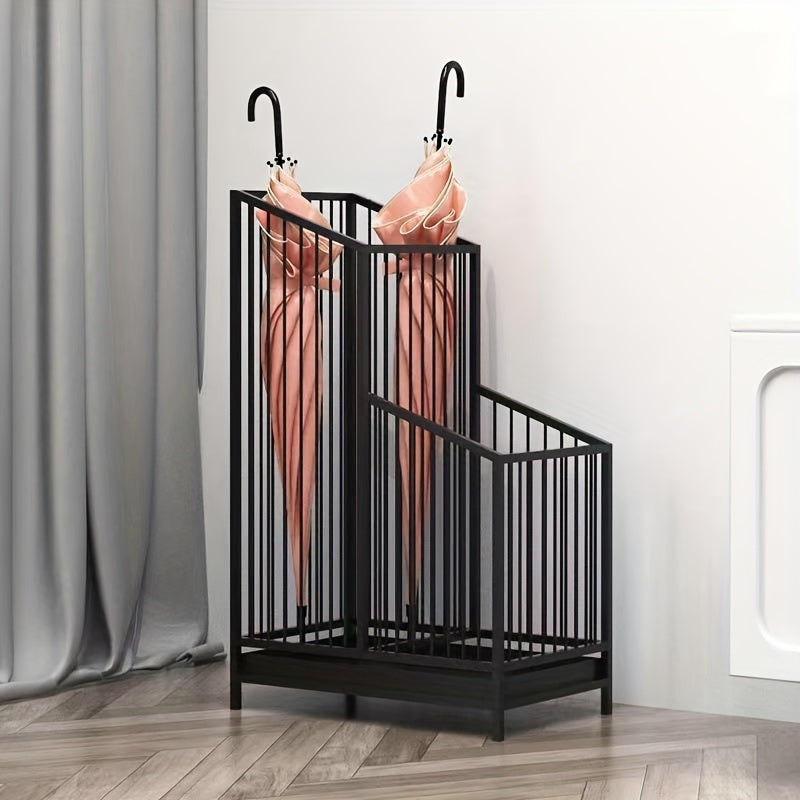 Soporte de Paraguas de Hierro Estiloso – Duradero y Práctico para Uso en Casa y Oficina