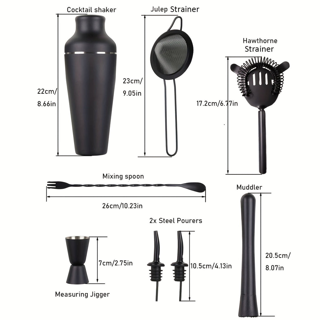 Set de Cócteles - Accesorios de Bar Profesionales para Uso en Casa