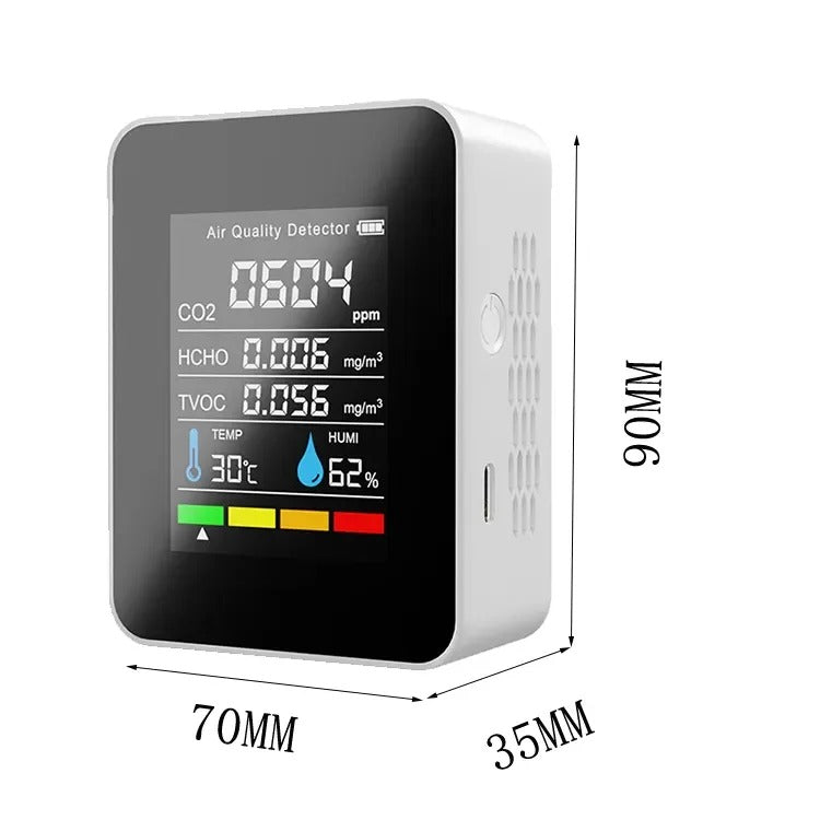 Monitor de CO2 AirSense Pro con Alertas en Tiempo Real
