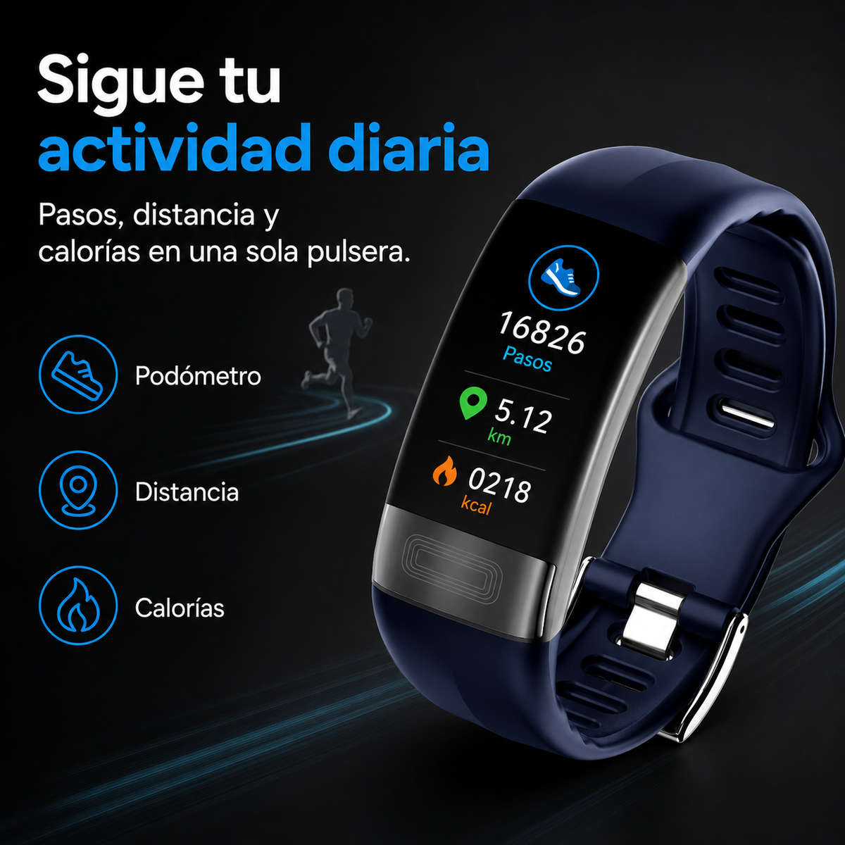 P11 Plus Health-Tracker | Monitoreo profesional de EKG y presión arterial | Análisis de HRV con gráfico de Lorenz | SpO2 y evaluación del sueño | IP67 a prueba de agua | Seguimiento del ciclo