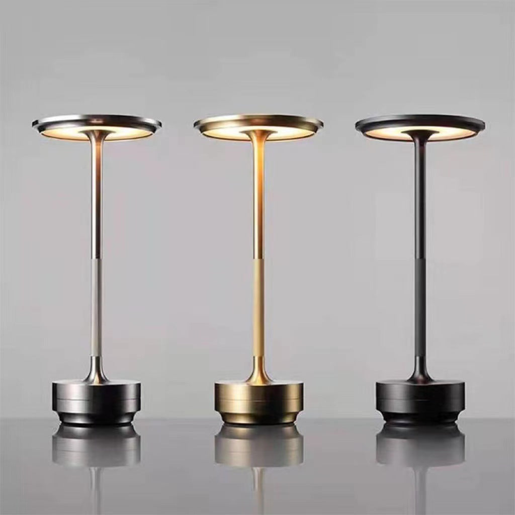 Lámpara Ambiental Portátil de Aluminio Diseño Industrial