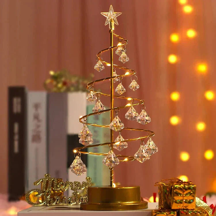 Crystava | Lámpara decorativa para el árbol de Navidad con cristales LED