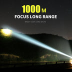 Linterna LED de alto rendimiento de 30,000-5,000 lúmenes, impermeable