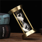 Reloj de arena de metal retro de 3/5/10 minutos, adorno para el hogar, oficina, escritorio, arreglo decorativo