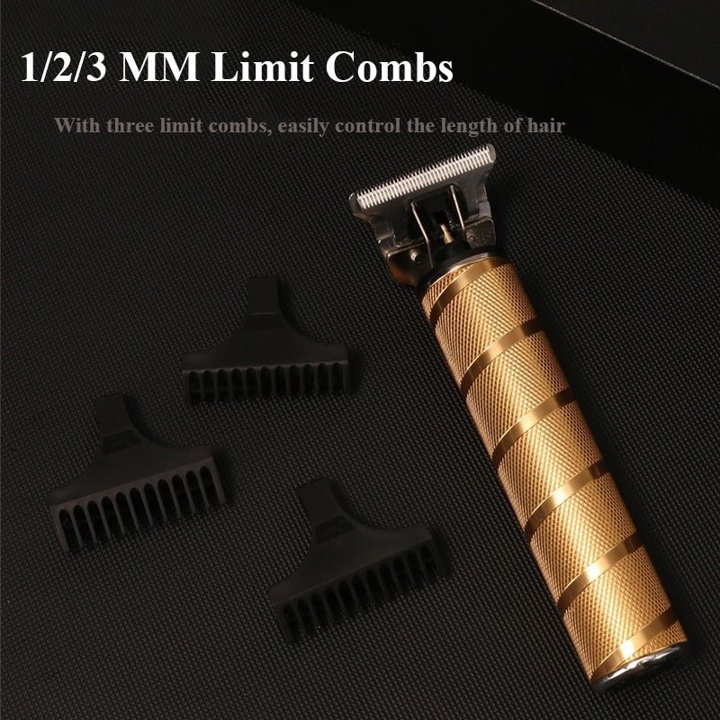 Juego de Cortadora de Cabello Profesional 3 en 1 - Cortadora Inalámbrica, Contorno de Cuchilla en T y Afeitadora de Foil para Hombres