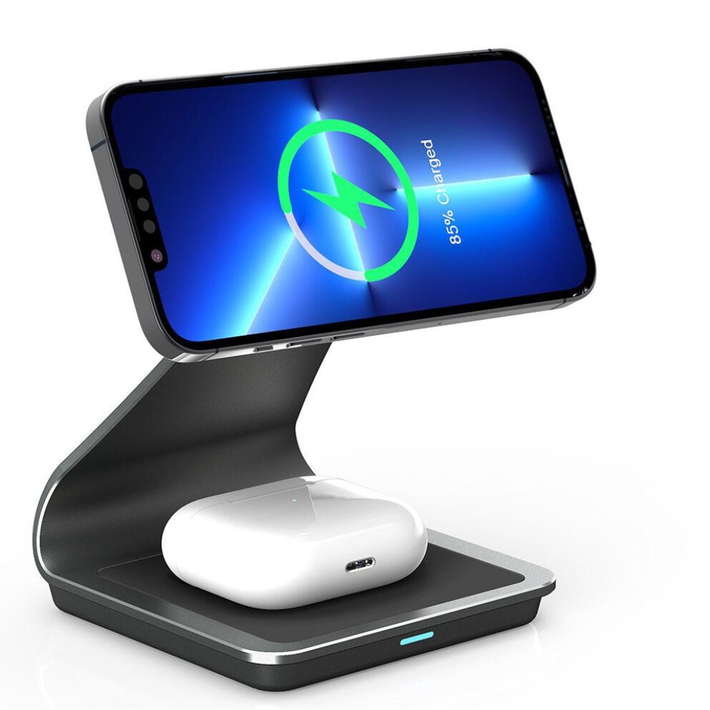 Cargador Inalámbrico Magnético 3 en 1 para Dispositivos Apple