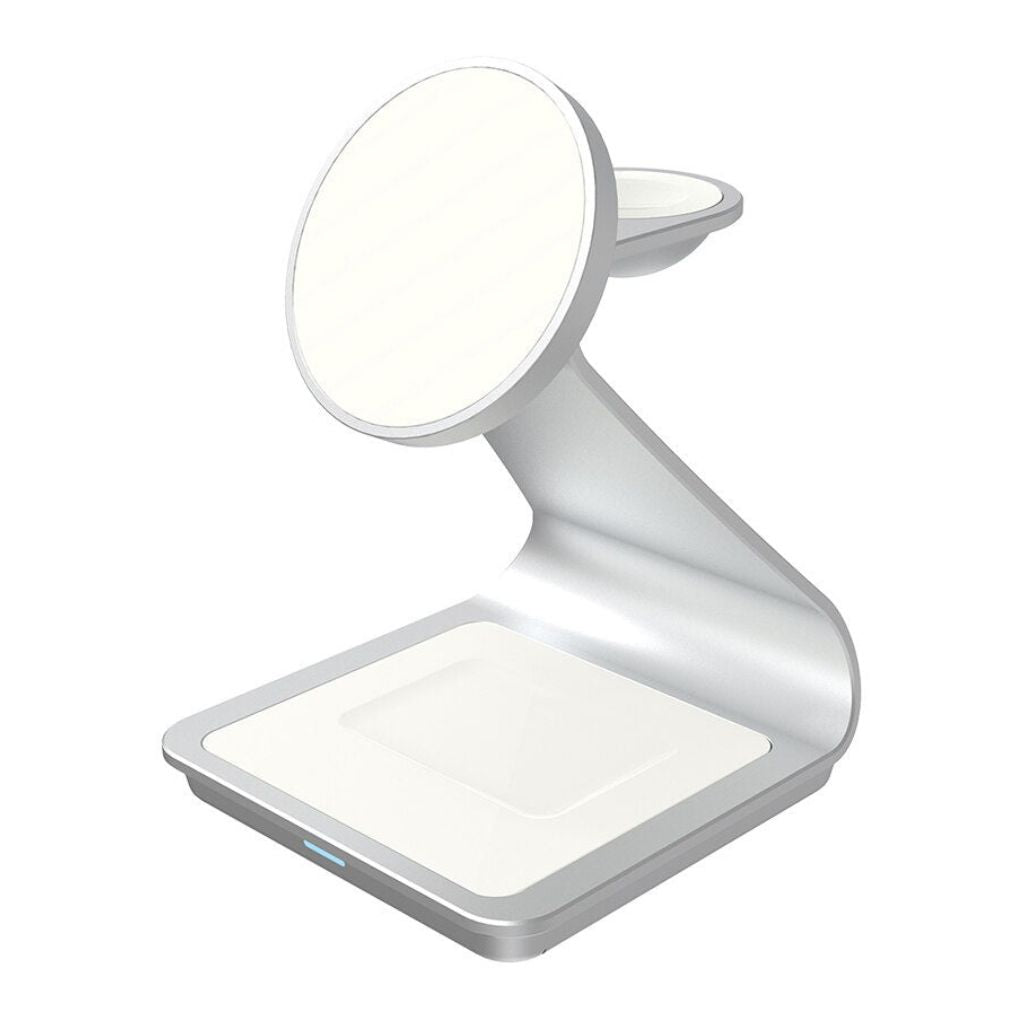 Cargador Inalámbrico Magnético 3 en 1 para Dispositivos Apple