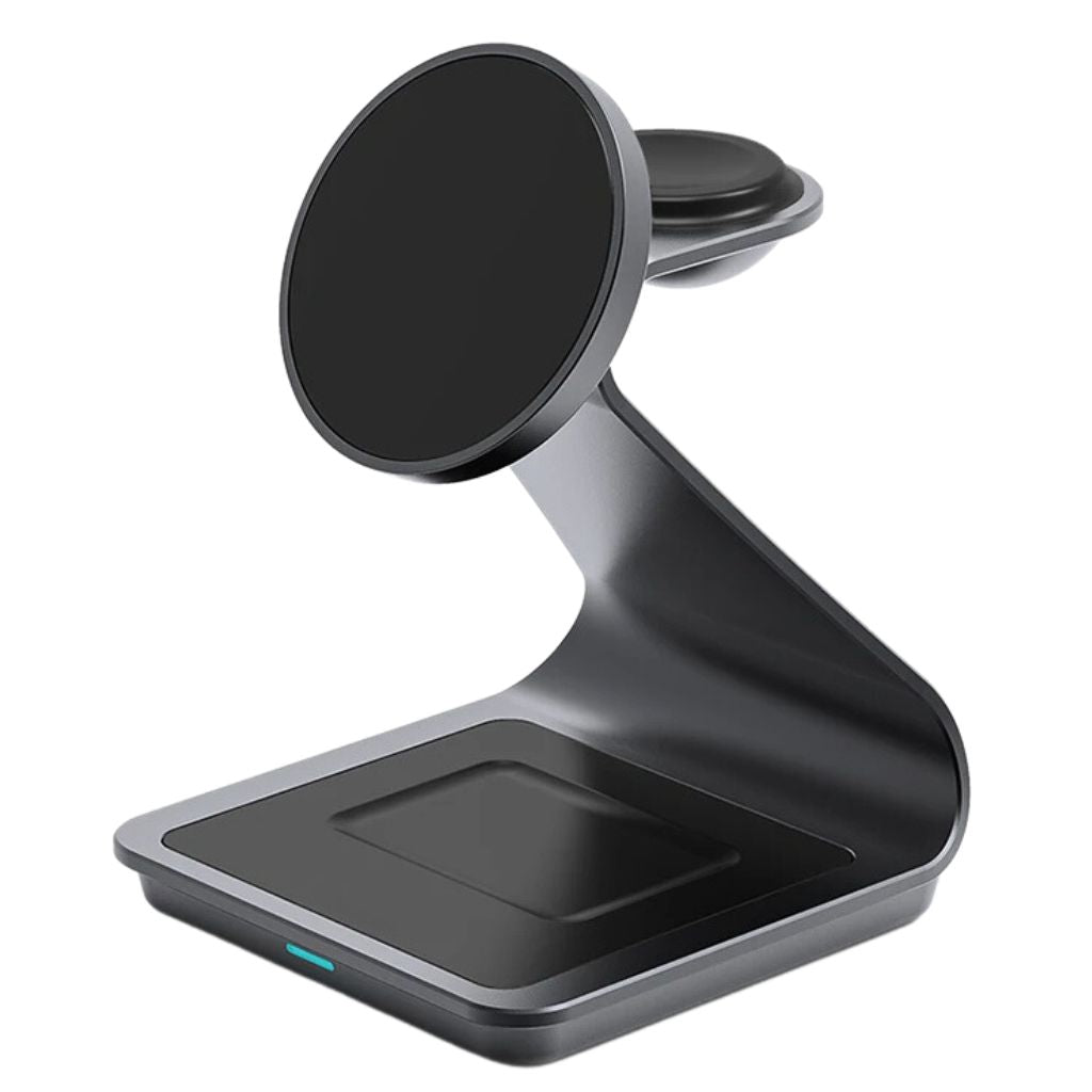 Cargador Inalámbrico Magnético 3 en 1 para Dispositivos Apple