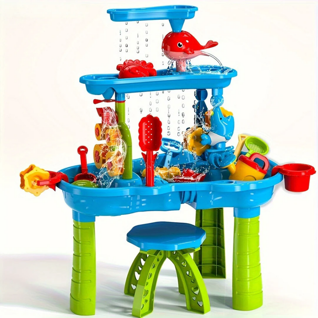 Mesa de arena y agua SplashTower de tres niveles