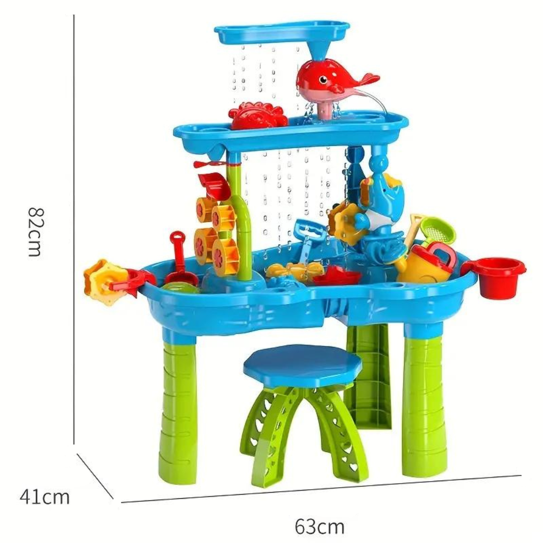 Mesa de arena y agua SplashTower de tres niveles