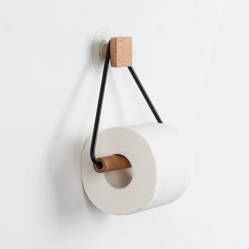 TissueNest - Soporte de papel higiénico moderno con elegancia de madera