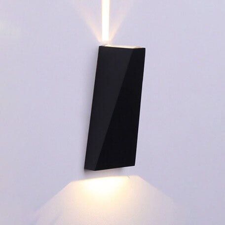 Luz de pared LED impermeable de 2 lámparas en forma de trapezio | Brehn