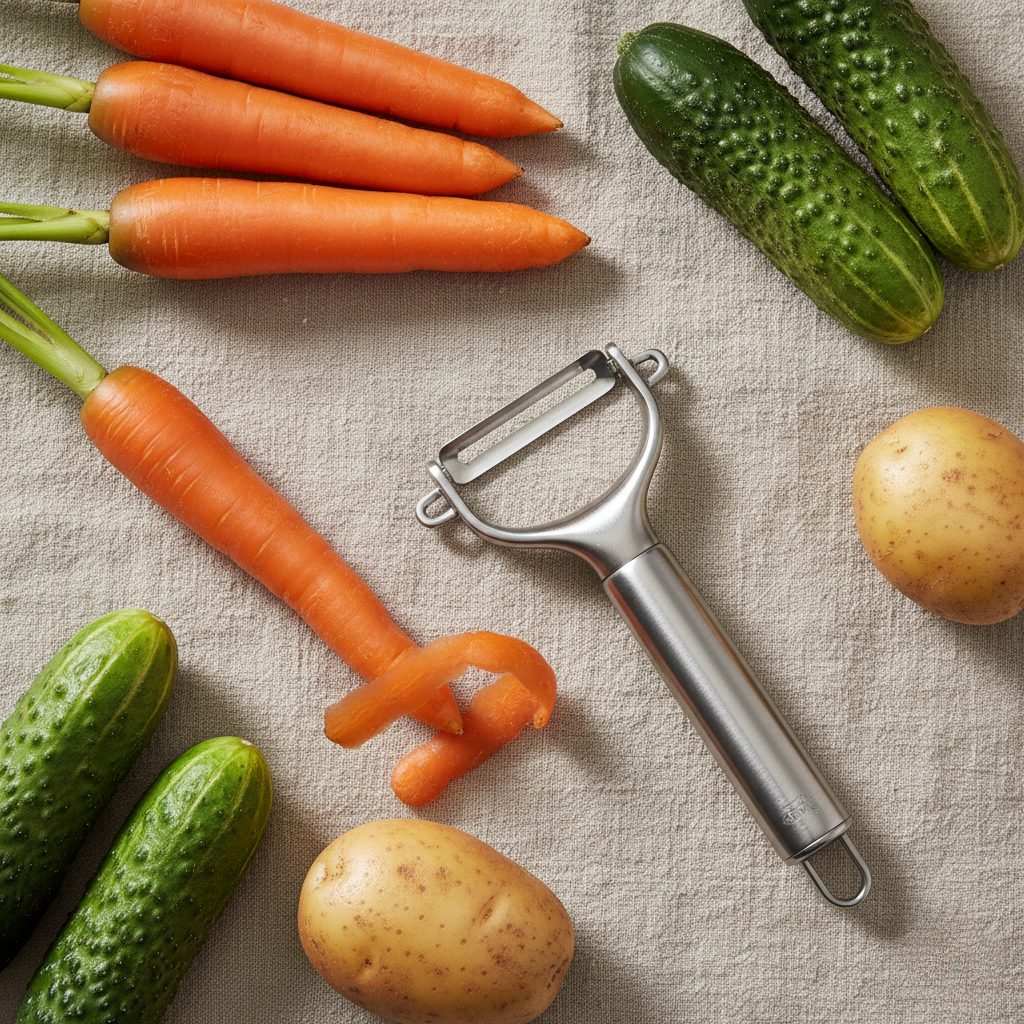 Pelador de verduras inoxidable
