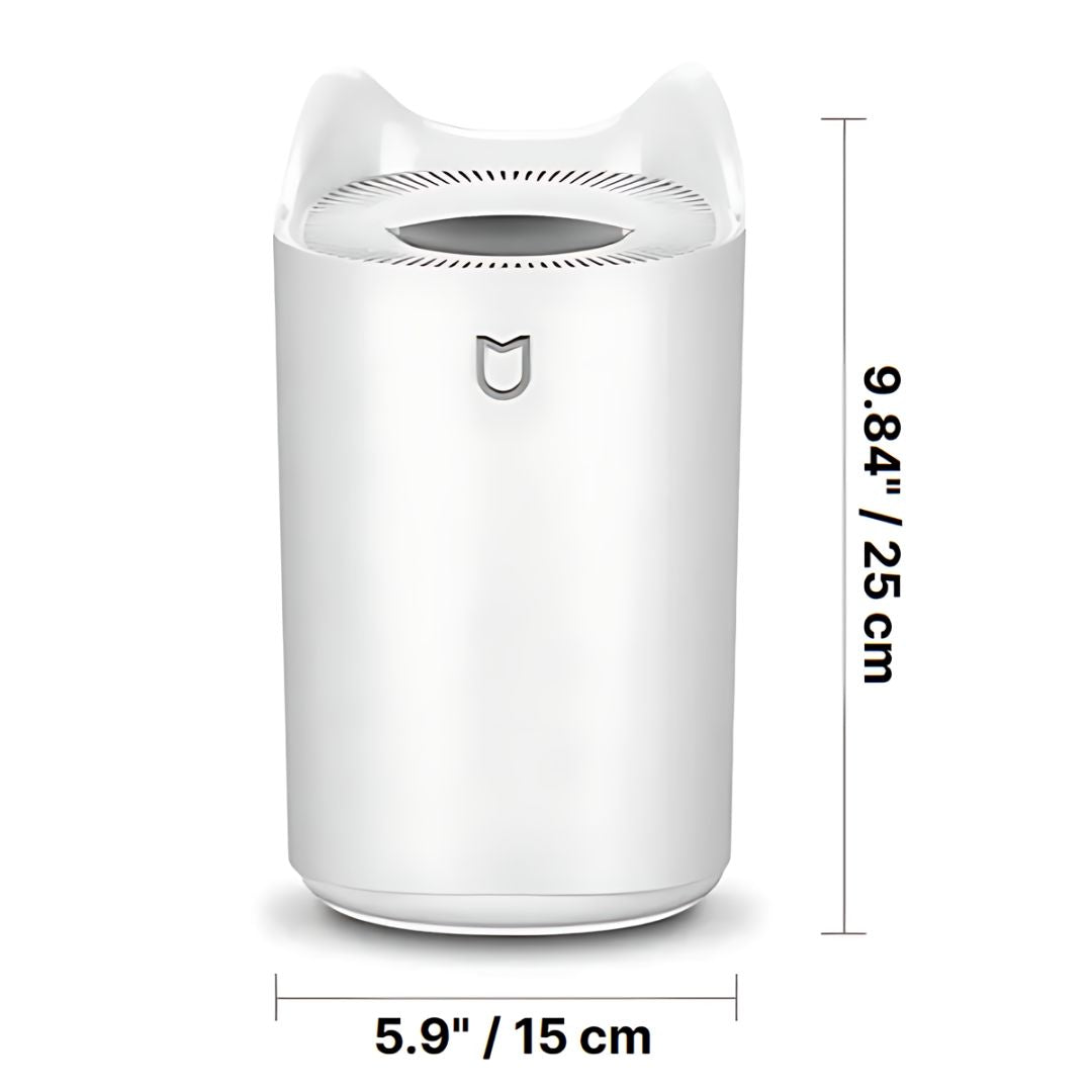 Humidificador Ultrasónico de 3000ml para Espacios de Vida Confortables