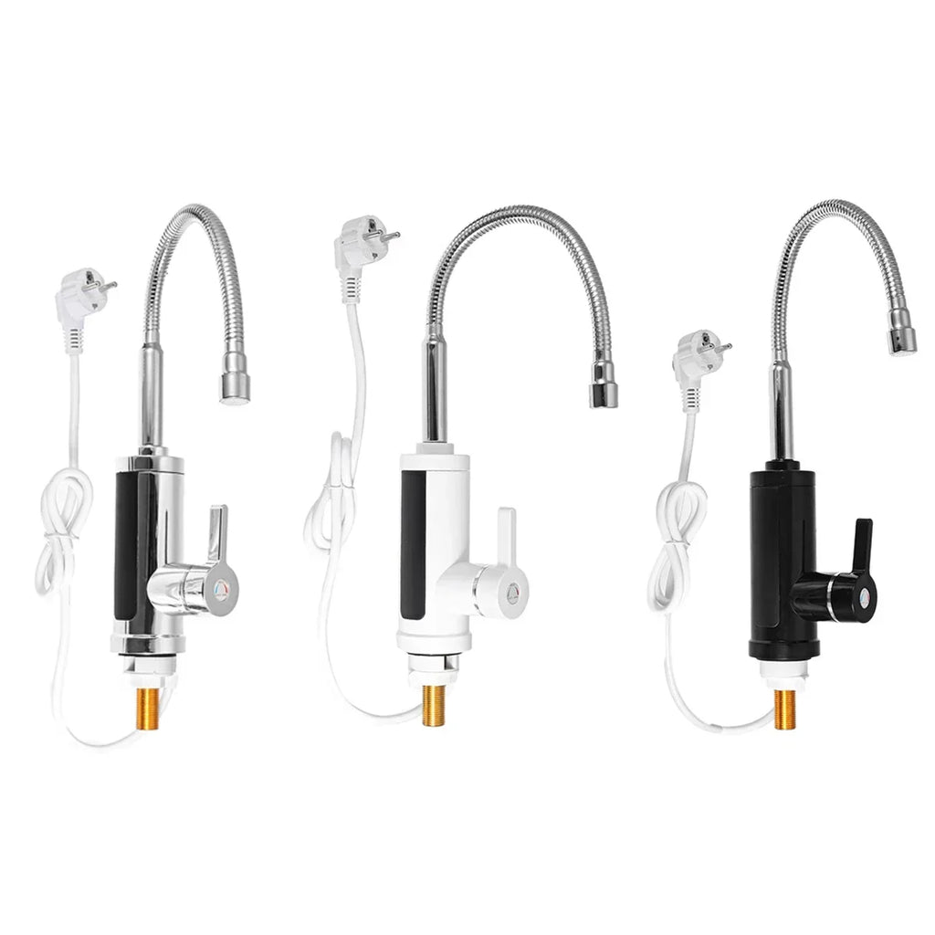 Grifo de Cocina Eléctrico de 3000W con Agua Caliente Instantánea y Pantalla de Temperatura