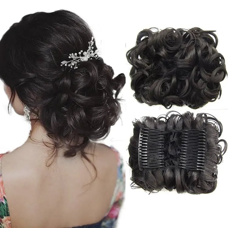 GlamBun™ – Moño desordenado con rizos | 1+1 GRATIS