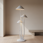 Lámpara de Pie Escultural en Forma de Hongo – Luz LED Moderna para Espacios Habitables
