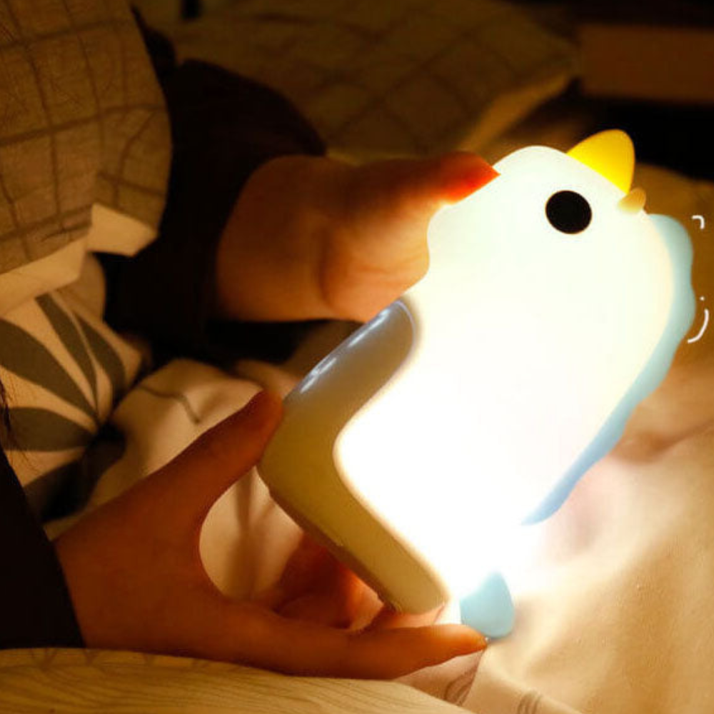 Luz Nocturna LED de Unicornio Mágico y Reloj Despertador para Niños