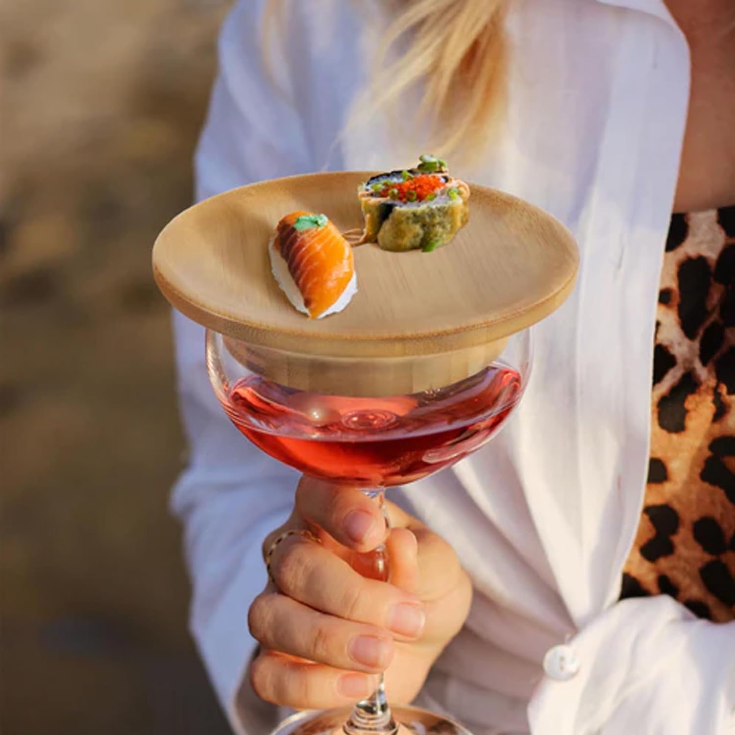 PerfekterGenuss - Tapa de Charcutería para Copa de Vino | 1+3 GRATIS