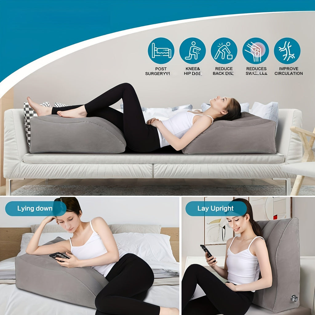 Cojín Elevador Inflable para Piernas - Para Mejorar la Circulación Sanguínea, Ideal para Dormir