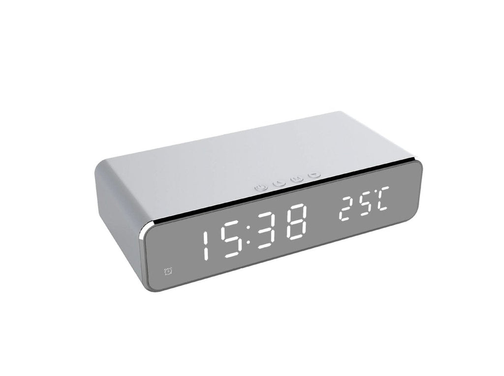 BENNETT - Reloj despertador LED con cargador inalámbrico