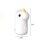Luz Nocturna LED de Unicornio Mágico y Reloj Despertador para Niños