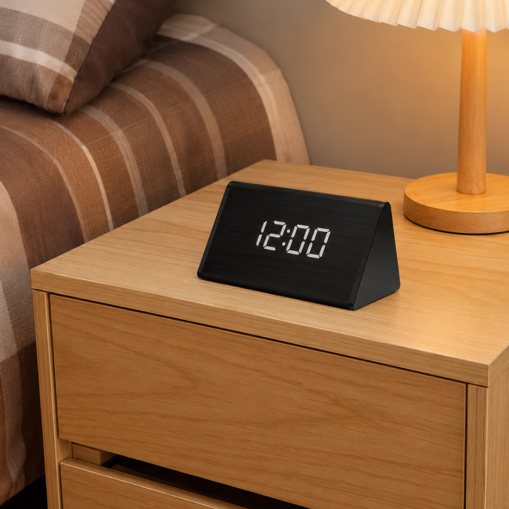 EloraClock - Reloj Despertador Digital con Control de Sonido y Pantalla HD