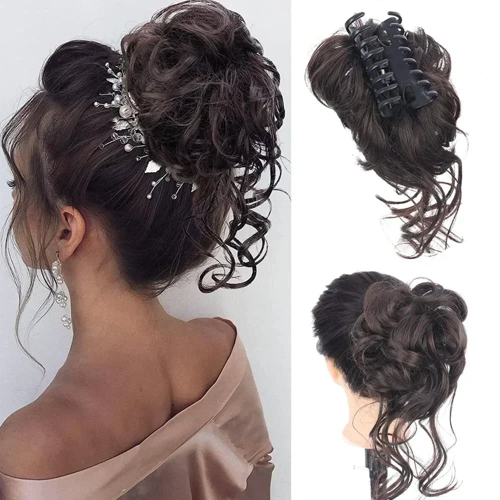 CurlyBun: Clip para Recogido de Cabello Rizado al Instante