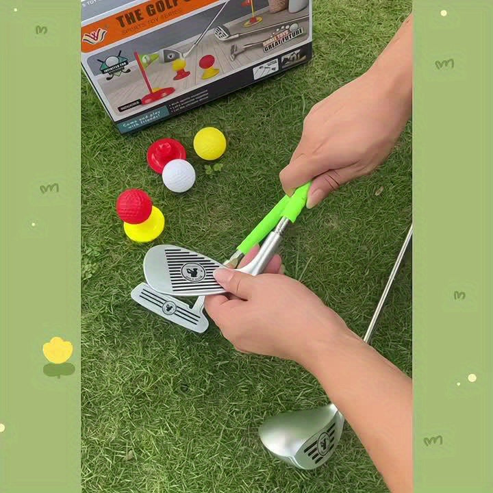 Set de Golf para Niños - Palos Ajustables y Objetivos para Diversión Infinita