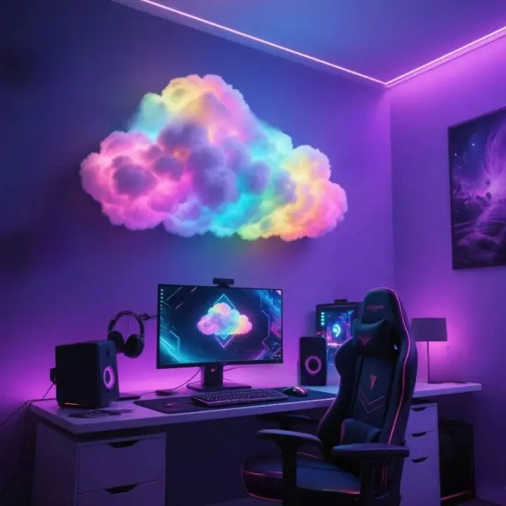 Kalsten | Luz mágica LED en forma de nube — Sumérgete en una tranquilidad mágica y momentos encantadores de bienestar