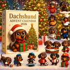 Calendario de Adviento para Perros Regalo de Navidad Conjunto de Figuras Coleccionables