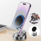 Soporte de teléfono magnético con vacío ajustable a 360°