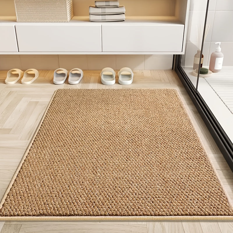 LUMEDWELL - Alfombra de Entrada Decorativa con Diseño de Piña y Superficie Texturizada Antideslizante