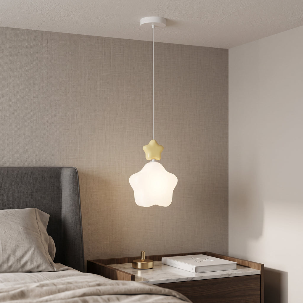 Lámpara colgante Nube Estrella LED Luz nocturna