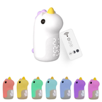 Luz Nocturna LED de Unicornio Mágico y Reloj Despertador para Niños